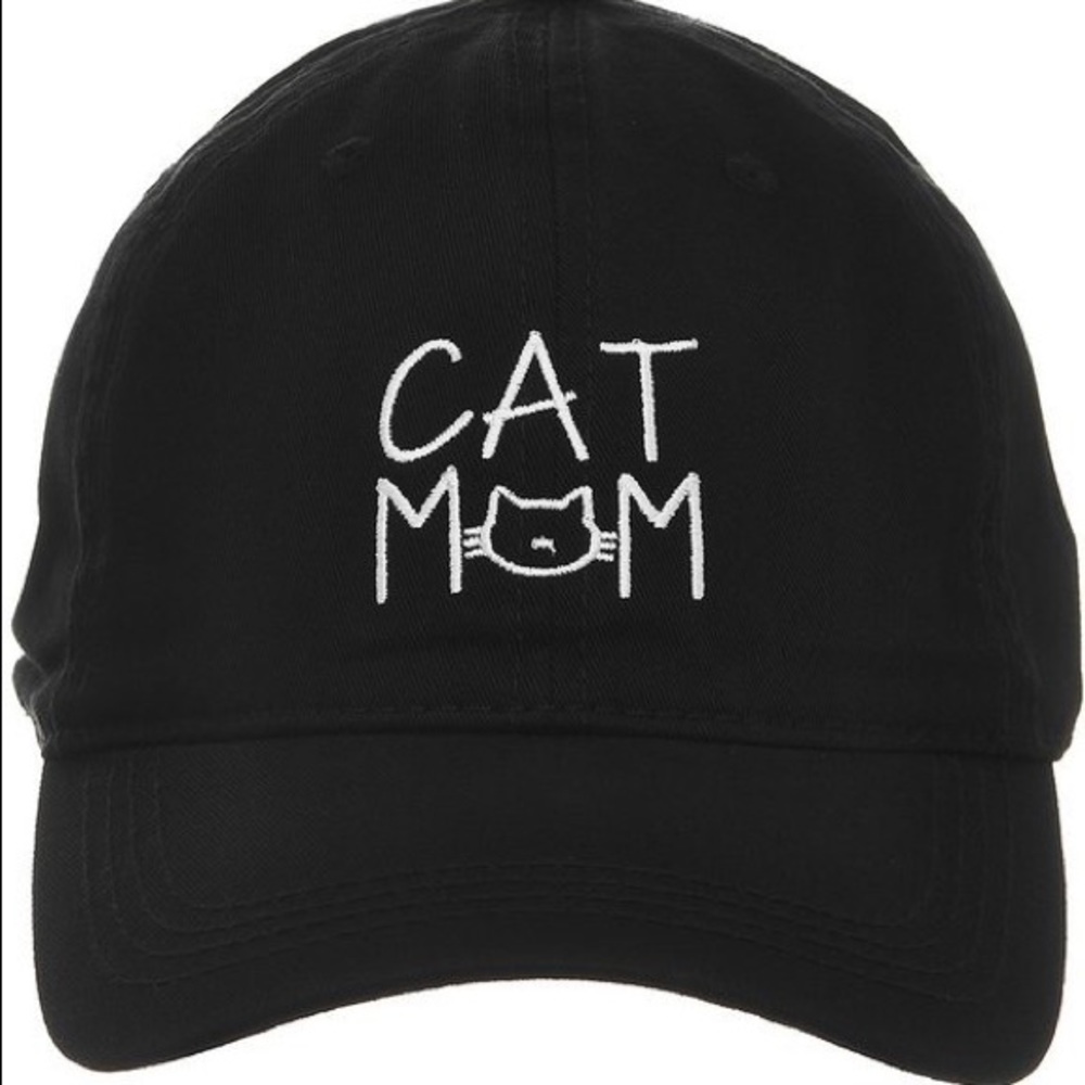 Black Cat Mom Cap OSFA NWT